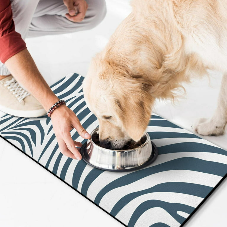 Pet Feeding Mat Dog Mat for Food and Water Absorbent Dog Water Bowl Mat No  Stains Easy Clean Dog Food Mat Quick Dry Dog Feeding Mat Water Dispenser