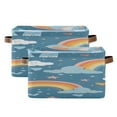 thumbnail image 2 of Cute Elephants Clouds Rainbows Hearts Stars Square Storage Bins with Handles Collapsible Containing Box 1 Pack, 2 of 9
