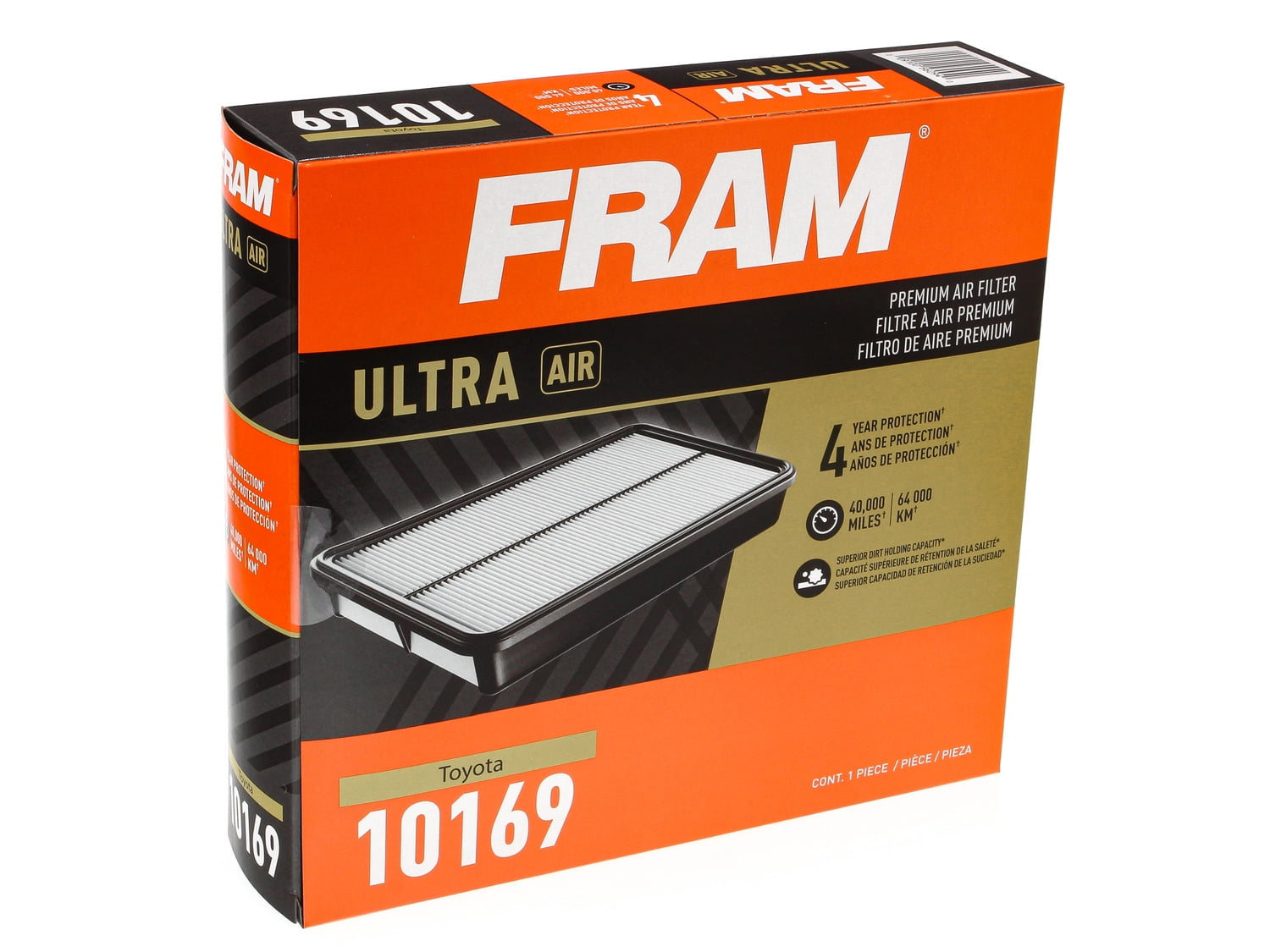 FRAM Ultra Premium 40,000 Mile Air Filter, 10169 for Select Toyota Vehicles