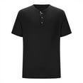 thumbnail image 4 of CHEEREAM Men's Henley Shirts Short Sleeve Casual Basic Henley Tee Summer Button Lightweight Stretch T Shirts with Pocket, 4 of 6