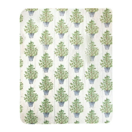 Balsam Winter Sherpa Fleece Throw With Multi Finish SABLM