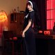 thumbnail image 4 of Fiesta de Halloween Monja Cruz inversa Irregular Borde elástico Vestido largo XL JAMW Sencillez, 4 of 5