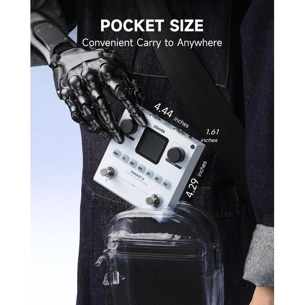 Donner Pocket-X Multi Effects Digital Guitar Pedal with 6 Effects