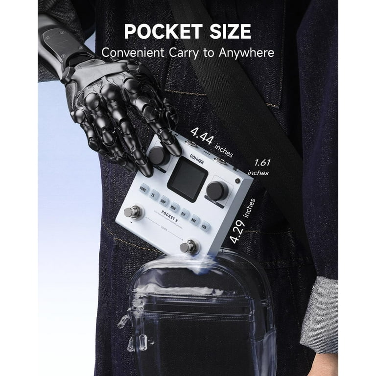 DONNER POCKET X ギターエフェクター Amazon.co.jp: Donner マルチエフェクター PocketX 20種類アンプ