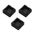 thumbnail image 3 of Square Table Chair Leg Tube Pipe Feet Insert Cap 25mmx25mm 40pcs Black, 3 of 5