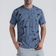 thumbnail image 2 of TEAJOPSUU Men's Graphic Print Sports T-Shirt Quick Dry & Moisture-Wicking Odor-Resistant & Stretchy & Wrinkle Resistant A-Blue, 2 of 7