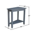 thumbnail image 6 of International Concepts Keystone Wood Accent Table in Heather Gray Antique Washed, 6 of 8