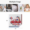thumbnail image 5 of 4th of July Cloth Napkins, Red Truck Balloon Floral Cherry Grey Plaid Washable and Reusable Dinner Napkins Set of 2, Table Napkin for Kitchen Party Birthday Wedding Hotel Housewarming 20"x20", 5 of 9