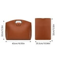 thumbnail image 2 of Leather Laptop Bag Versatile Handbag and Tote Briefcase for Organized Work and Travel, 2 of 7