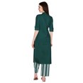 thumbnail image 4 of Phagun Cotton Kurta Palazzo Set, Solid Ethnic Kurti Printed Pant Co-Ord Set For Women, 4 of 9