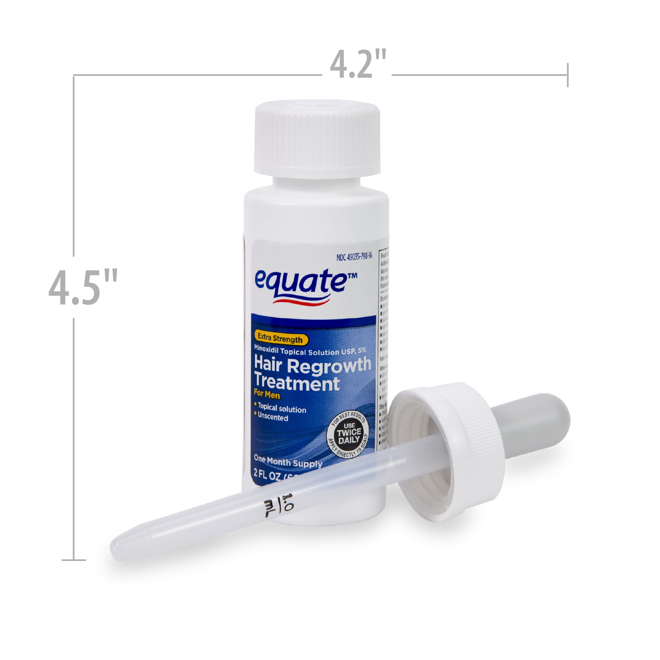 Equate Minoxidil Topical Solution Usp 5 Hair Regrowth Treatment