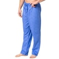 thumbnail image 2 of Hanes Men's Sleepwear 100% Cotton Pjs X-Temp Jersey Knit Pajama Pants - Blue Yonder (XX-Large), 2 of 4