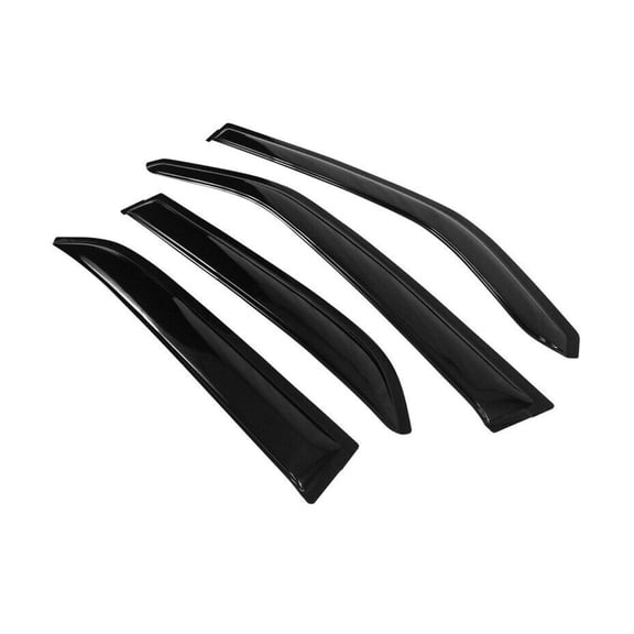KAIHUIXING Window Visor Slim Style Rain Sun Guard 4pcs for Chrysler 300 2005-2010,for Dodge for Magnum 2005-2008 Acrylic Front Rear Left Right Smoke/Tinted Tape on/External-Type WD-C30005