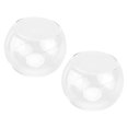 thumbnail image 1 of Clear Glass Dome Display Cover for Decoration with 2Pcs Transparent Glass Dome for Craft Projects, 1 of 1