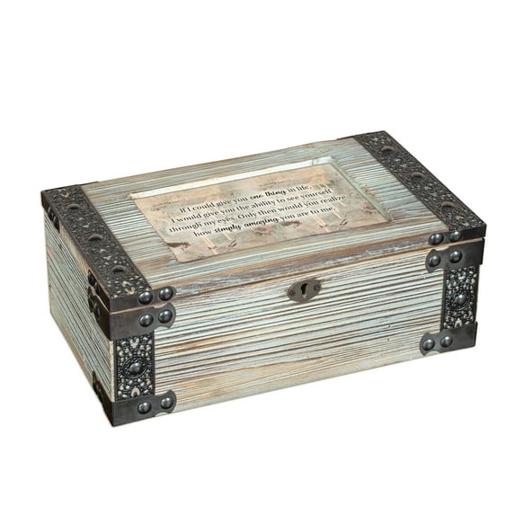 You Simply Amazing Rustic Elegance Celadon Green Musical Box Plays You Are My Sunshine