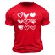 thumbnail image 2 of Ceisia Men's Casual Heart-Printed Short Sleeve Crew Neck Gift T-Shirt, 2 of 5