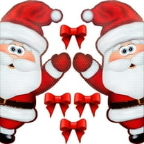 Bigtime Signs Jumbo Reflective Automotive Christmas Magnet Set (Santa)