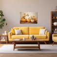 thumbnail image 2 of ZHONGYUTONG Fall Canvas Wall Art Autumn Pumpkin and Flowers Paintings Prints Vintage Farmhouse Pictures Thanksgiving Home Decor (12.00" x 18.00"), 2 of 7