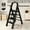 4 step black, variant on Heavy-Duty 4/3-Step Folding Ladder 500Lbs Capacity, Anti-Slip Pedals & Sturdy Handrails for Home, Garage, Workshop & Construction