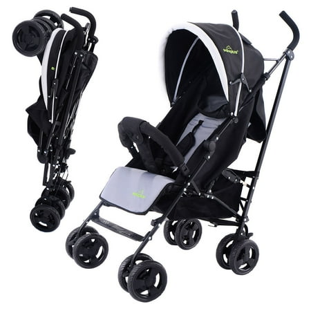 Costway Foldable Baby Stroller Buggy Kids Jogger Travel Infant Pushchair (Best Lightweight Pushchair Uk)