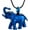 Blue, variant on Elephant Urn Necklace Ash Elephant Never Forget Cremation Necklace for Ashes Memorial Ashes Necklace Urn Necklaces for Human Ashes Memorial Pendant Locket Urn Necklace