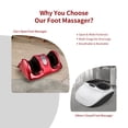thumbnail image 6 of Gymax Rolling Foot Massager Shiatsu Foot Massage Machine w/ Remote Control Red, 6 of 9