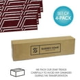 thumbnail image 5 of Carpet Stair Treads for Wooden Steps - Indoor Staircase Step Treads with Thick Carpet & Pattern Design, 9'' x 28'', Red & White, Pack of 4, 5 of 5