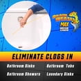 thumbnail image 2 of FlexiSnake Drain Weasel MAX Snake Hair Clog Remover Plumbing Tools, 24 inch, 2 Pack, 2 of 7