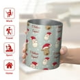 thumbnail image 5 of 12oz Coffee Tumblers Gray Christmas Santa and Reindeer Pattern Stainless Steel Vacuum Insulated Travel Tumbler Coffee Cups Mug with Lid and Straw with Cleaning Brush for Cold & Hot Drinks, 5 of 5