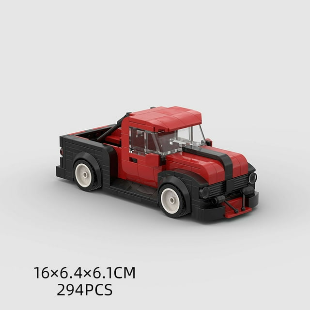 Camioneta de deriva, coche deportivo compatible con partículas pequeñas, rompecabezas de bloques de construcción, modelo de juguete