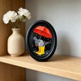 thumbnail image 6 of JHyouerji Vintage Oil Painting Framed Art 5x4in Wooden Wall Decor for Living Room Entryway Bedroom Desktop Shelf Decor, 6 of 6
