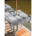 thumbnail image 3 of Square Outdoor Tablecloth with Umbrella Hole Winter Trees Outside Table Cloth Waterproof Patio Table Cover White Gray Withered Birch Tree Branch Zipper Tablecloths for Picnic Party Camping 60x60 Inch, 3 of 8