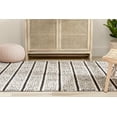thumbnail image 5 of Well Woven Vihno Ivory Tribal Stripes Geometric Pattern Area Rug 8x10 (7'10" x 9'10"), 5 of 9
