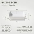 thumbnail image 5 of Made In Cookware - Square Baking Dish - White - Hand Crafted Porcelain - Professional Bakeware - Made in France, 5 of 7