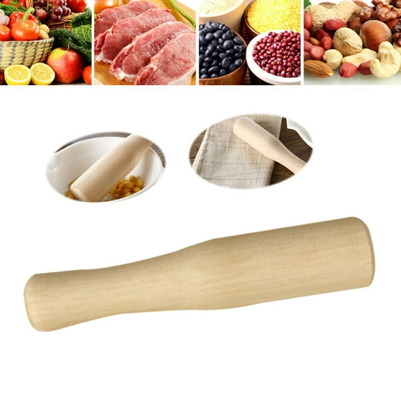 Niceauty Wood Muddler for Cocktails Wooden Light Brown Cooking Tool 1Pack