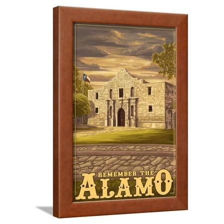 The Alamo Sunset - San Antonio, Texas Framed Print Wall Art By Lantern (Dr George Best San Antonio Texas)