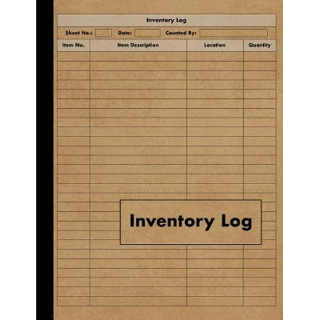 inventory log large inventory log book 120 pages for inventory log book