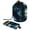 Multicolor 2, variant on PhooArto Drawstring Cosmetic Bag, Barrel Shaped Portable Travel Makeup Bags, Galaxy Alien Stands Earth Large Capacity Waterproof Multifunctional Bucket Toiletry Bag
