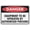 Warning Sign 4, variant on Danger Explosive Gas No Smoking Sign 8"x12" Inch Metal Sign, Rustproof Aluminum, Multicolor