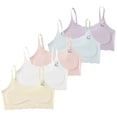 thumbnail image 4 of AJZIOJIRO 5 Pairs Kids Girls Seamless Stretch Bra Invisible Dig-Free Teen Bras Ultra Comfort Soft Bras, 4 of 9