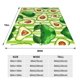 thumbnail image 3 of Fotbe Avocado Green Striped Manta de Franela Acolchonada con Estampado, Súper Suave y Esponjosa, Extra Grande para Sofá, Cama, Uso Todo el Año-80"x60", 3 of 7