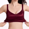 thumbnail image 6 of Gytharion Women's Plus Size Front Closure Bras Solid Color Wide Straps Smooth Cups Full Coverage Bras Easy Everyday Wireless Bras, 6 of 7
