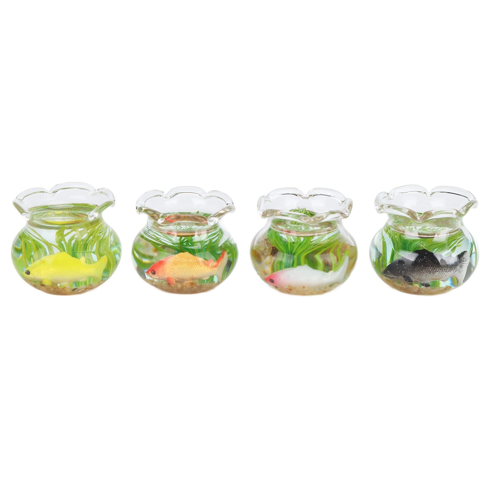 1:12 Scale 2  Glass Storage Jars Dolls House Miniature Accessory 