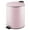 Matte Blush, variant on mDesign Round Metal 1.3 Gal Step Trash Can, Lid, Removable Liner, Brushed/Chrome