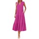 thumbnail image 1 of Vestido fluido con cuello en V y corte en A para mujer - Ligero, ideal para la playa o el brunch, poliéster y spandex, tallas S-XXXL, 1 of 4