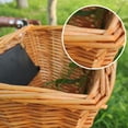 thumbnail image 4 of LJNYFDC Handwoven Plastic Wicker Bike Basket Kids Bicycle Basket Strong Large Capacity Wicker Weaving Removable Bike Organizer Multifunctional Front Storage, 4 of 6