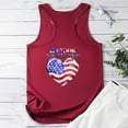 thumbnail image 4 of Aloohaidyvio American Flag Tank Tops for Women Funny USA Flag Graphic Sleeveless Tshirt 4th of July Memorial Day Gift Tee Vest, 4 of 5