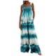 thumbnail image 2 of ICHUANYI Clearance Women's Printed Jumpsuit Casual Button Pocket Sleeveless Wide Leg Trousers(Blue, XXL) ICHUANYI WER2023081004103, 2 of 6