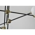 thumbnail image 3 of Bethel International Chandelier Black Metal & Glass, 3 of 5