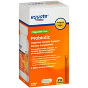 Equate Digestive Health Probiotic Capsules, 50 Count